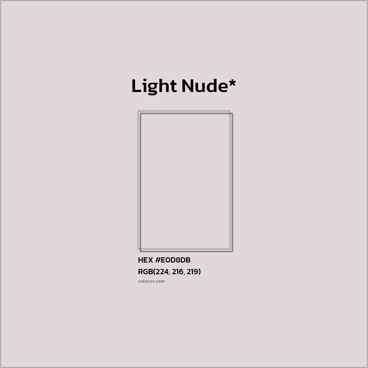 HEX #E0D8DB Color Name, Color Code, Palettes, Similar Paints, Images