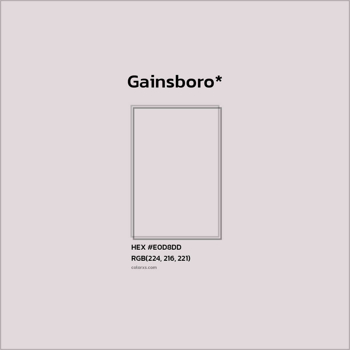 HEX #E0D8DD Color Name, Color Code, Palettes, Similar Paints, Images