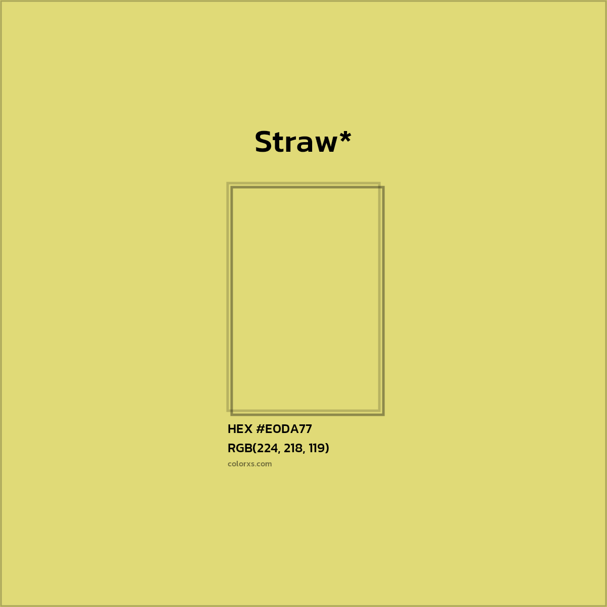 HEX #E0DA77 Color Name, Color Code, Palettes, Similar Paints, Images