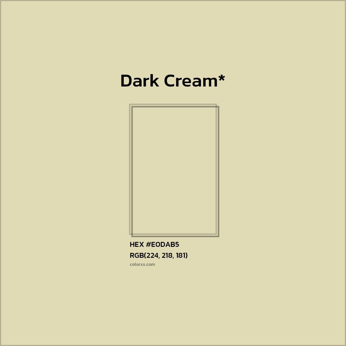 HEX #E0DAB5 Color Name, Color Code, Palettes, Similar Paints, Images