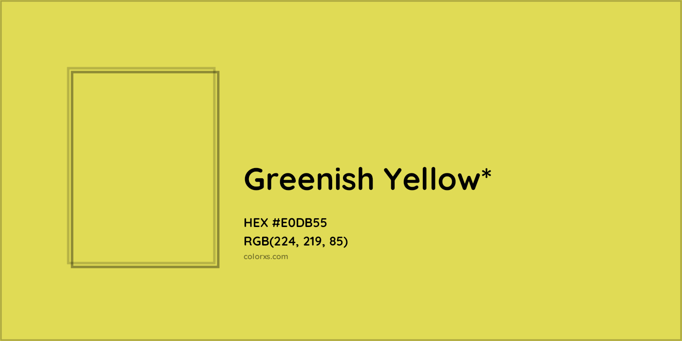 HEX #E0DB55 Color Name, Color Code, Palettes, Similar Paints, Images