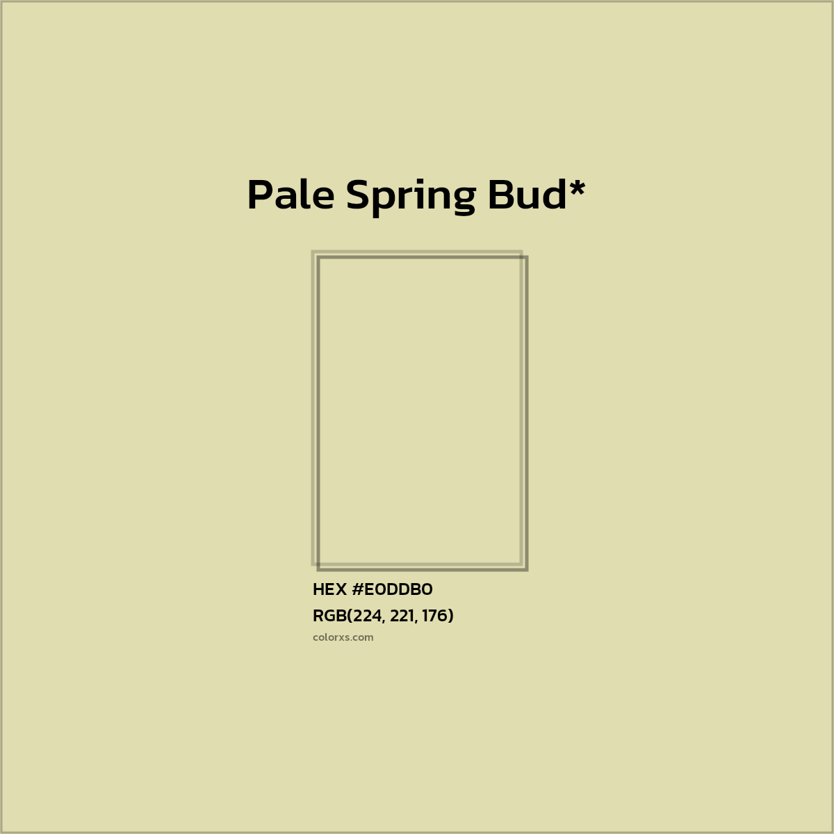 HEX #E0DDB0 Color Name, Color Code, Palettes, Similar Paints, Images