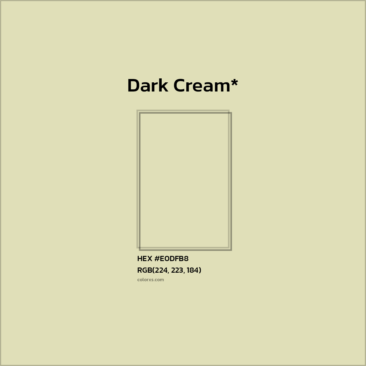 HEX #E0DFB8 Color Name, Color Code, Palettes, Similar Paints, Images
