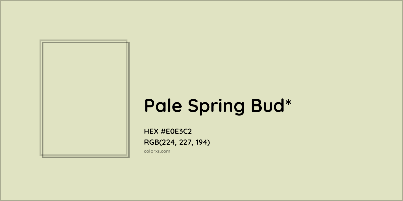 HEX #E0E3C2 Color Name, Color Code, Palettes, Similar Paints, Images