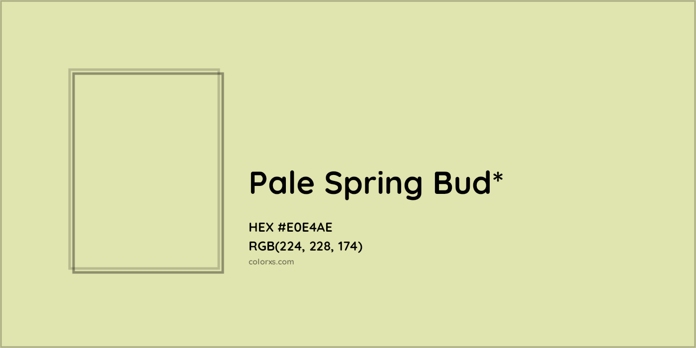 HEX #E0E4AE Color Name, Color Code, Palettes, Similar Paints, Images