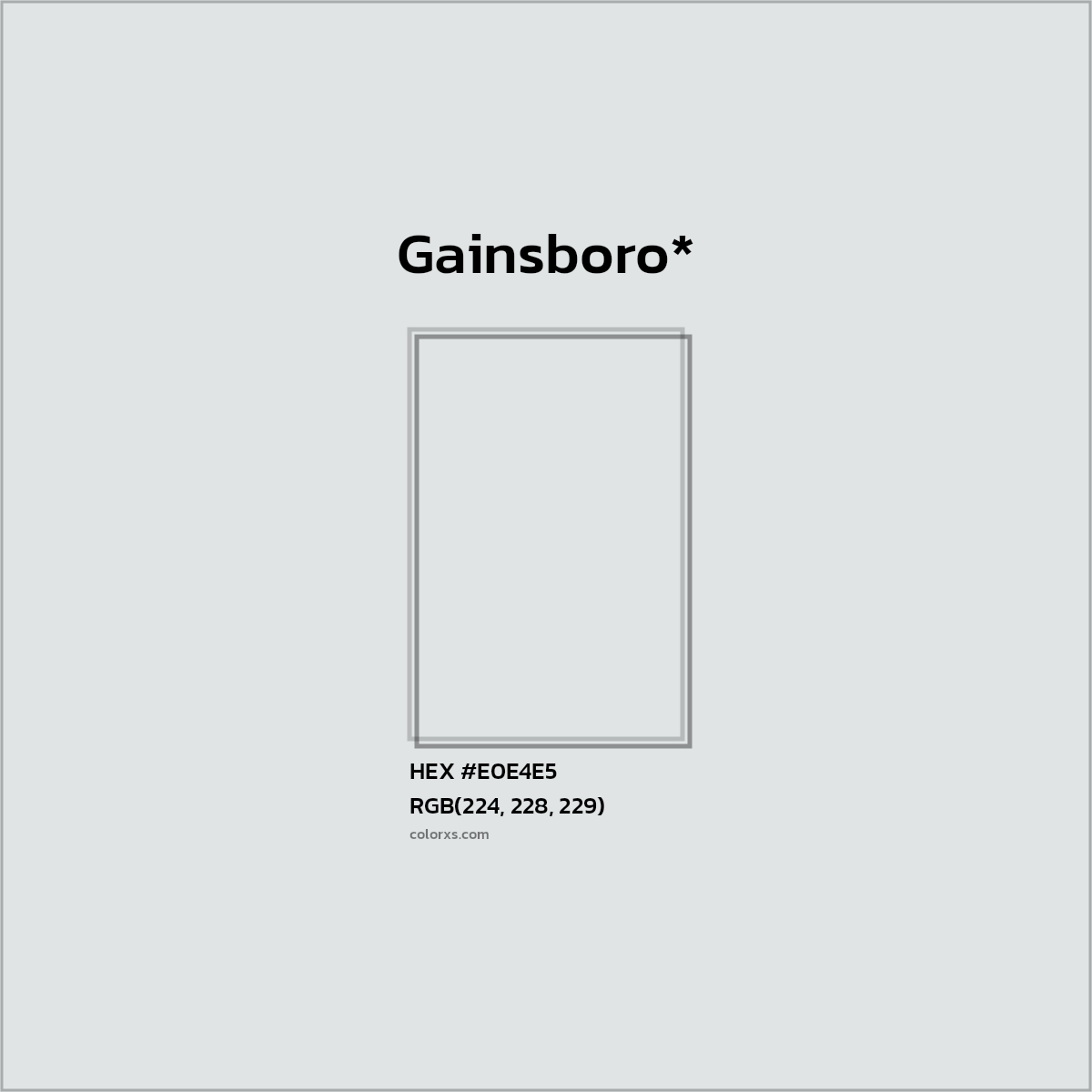 HEX #E0E4E5 Color Name, Color Code, Palettes, Similar Paints, Images