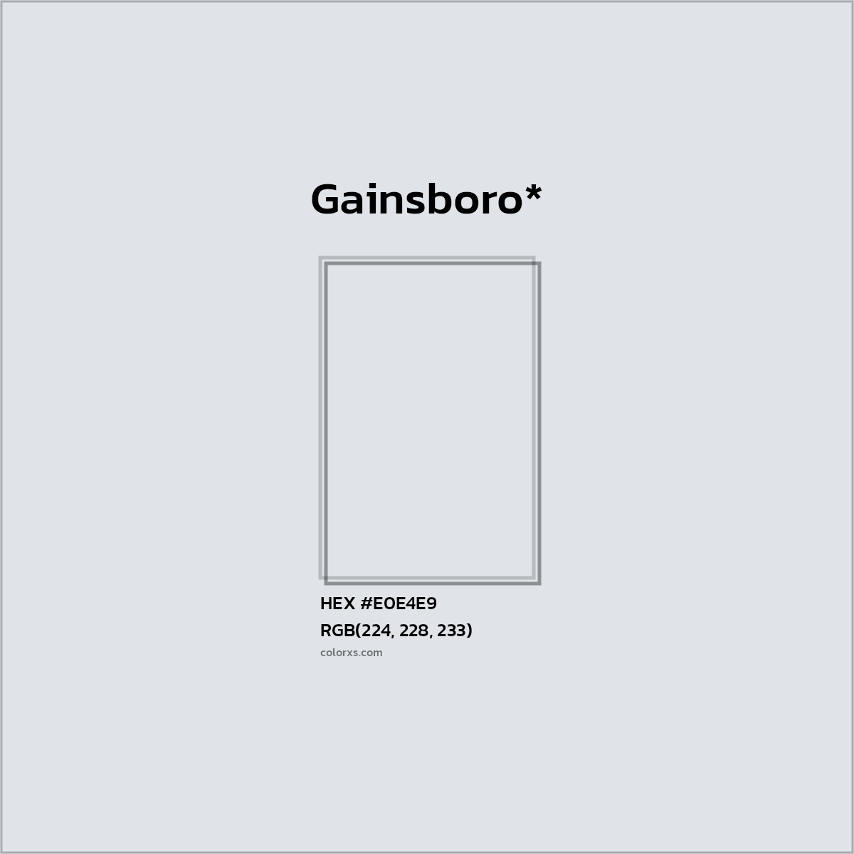 HEX #E0E4E9 Color Name, Color Code, Palettes, Similar Paints, Images