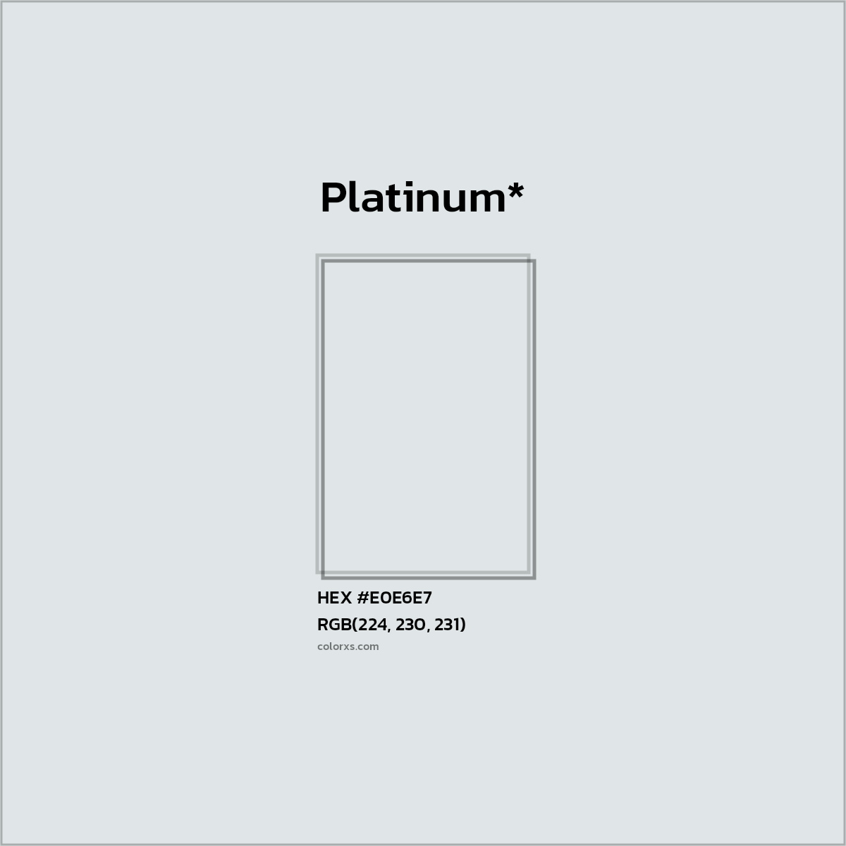 HEX #E0E6E7 Color Name, Color Code, Palettes, Similar Paints, Images