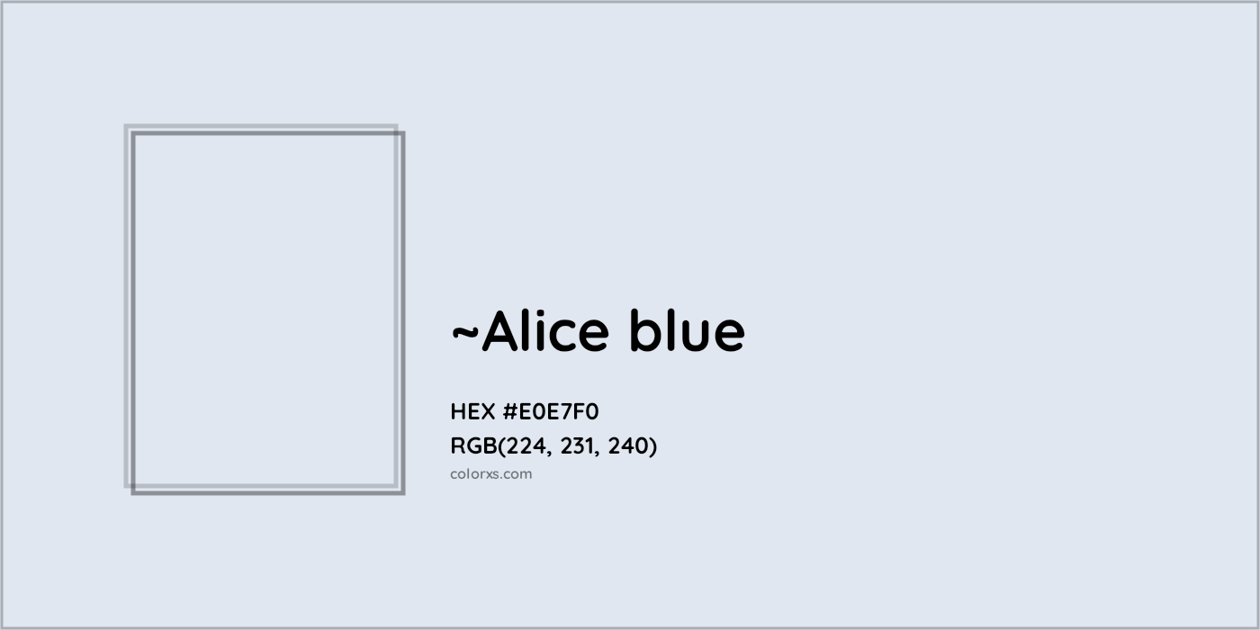 HEX #E0E7F0 Color Name, Color Code, Palettes, Similar Paints, Images