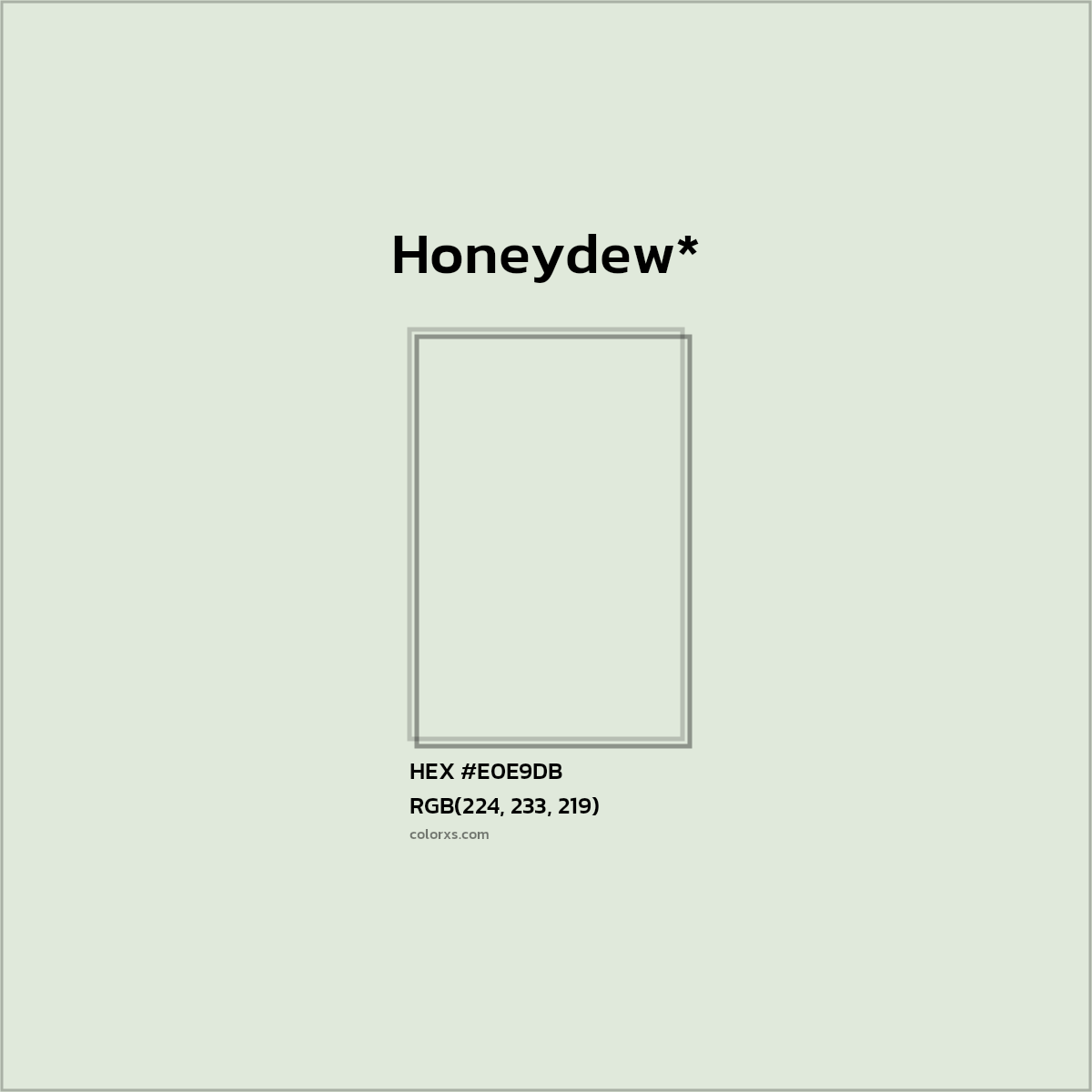 HEX #E0E9DB Color Name, Color Code, Palettes, Similar Paints, Images