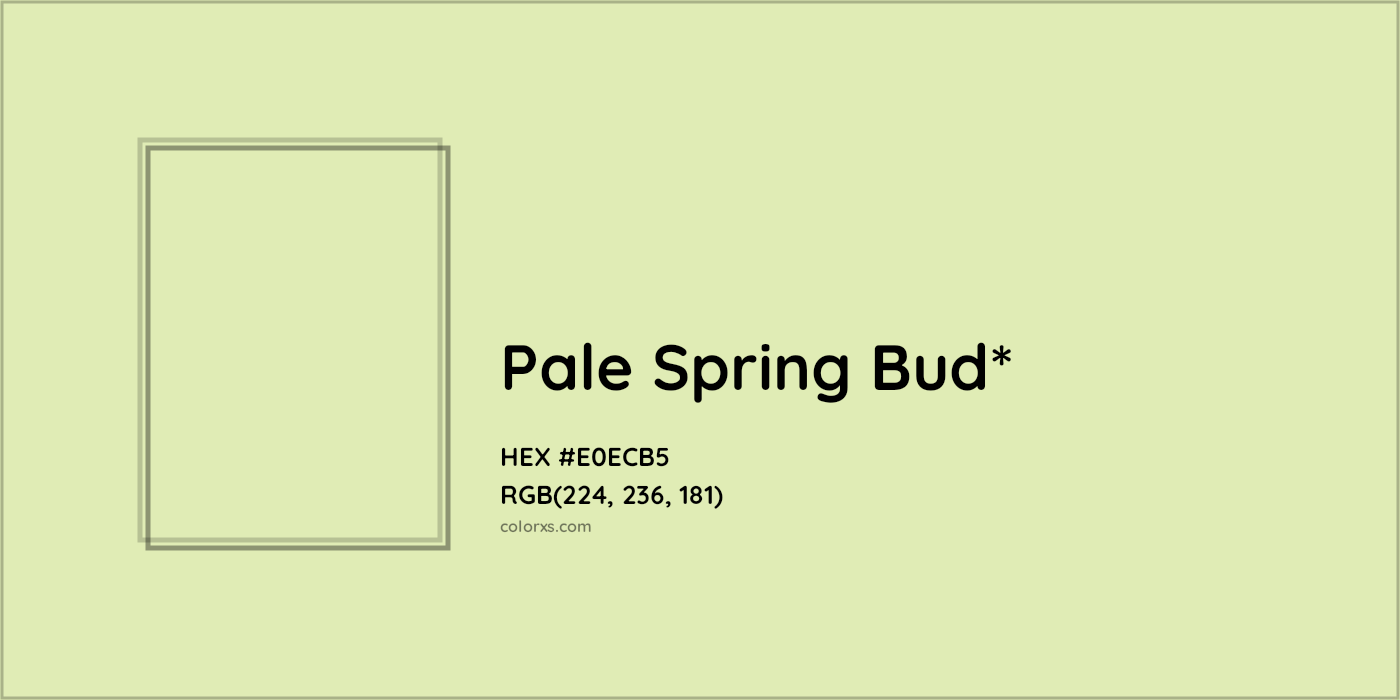 HEX #E0ECB5 Color Name, Color Code, Palettes, Similar Paints, Images