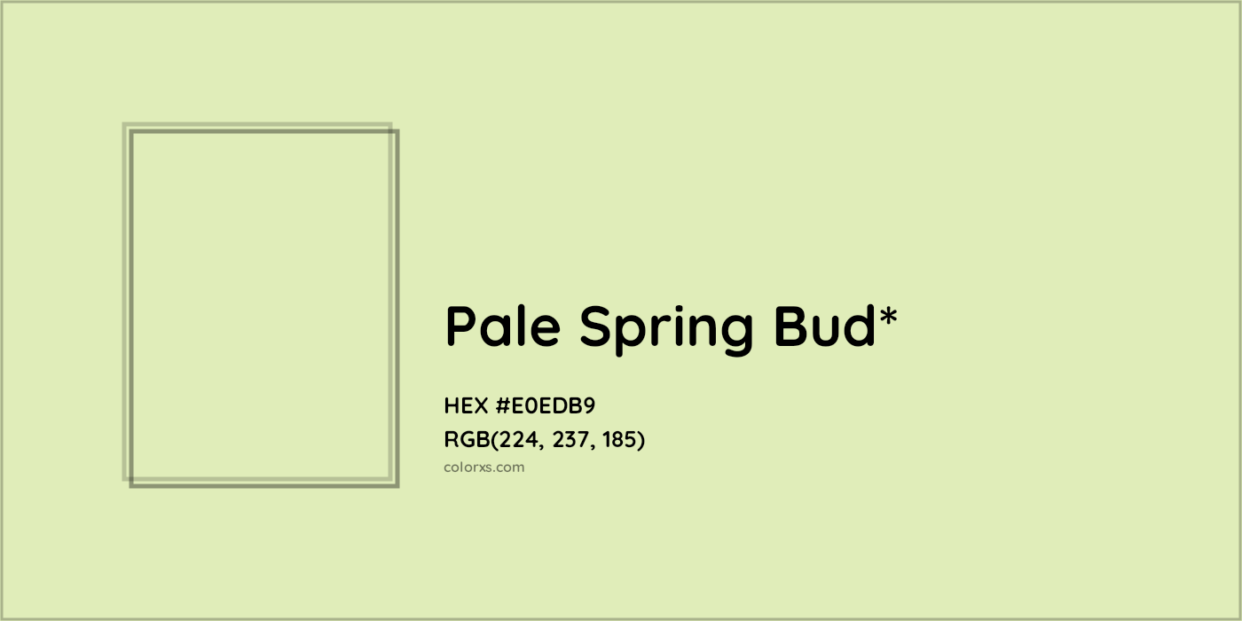 HEX #E0EDB9 Color Name, Color Code, Palettes, Similar Paints, Images