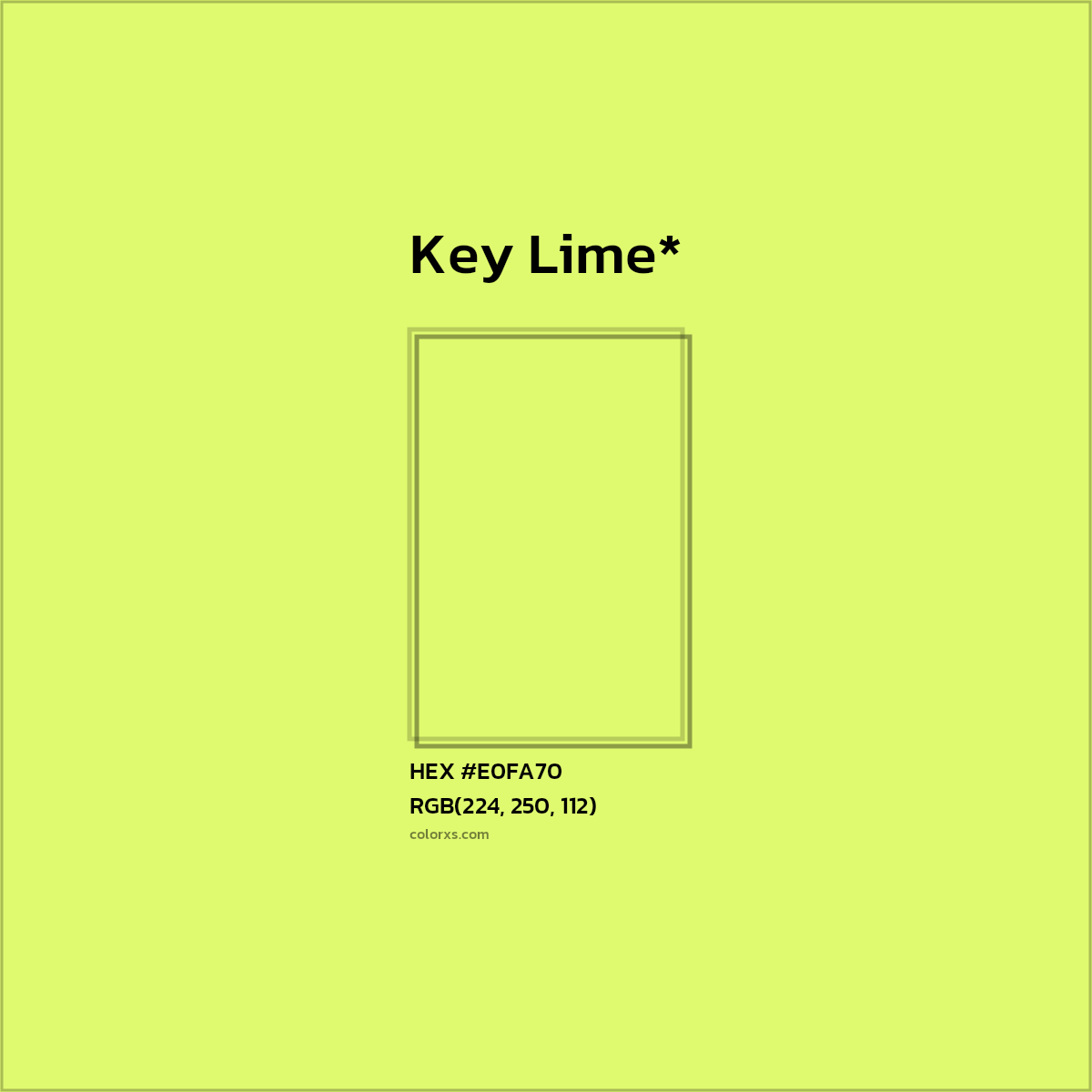 HEX #E0FA70 Color Name, Color Code, Palettes, Similar Paints, Images
