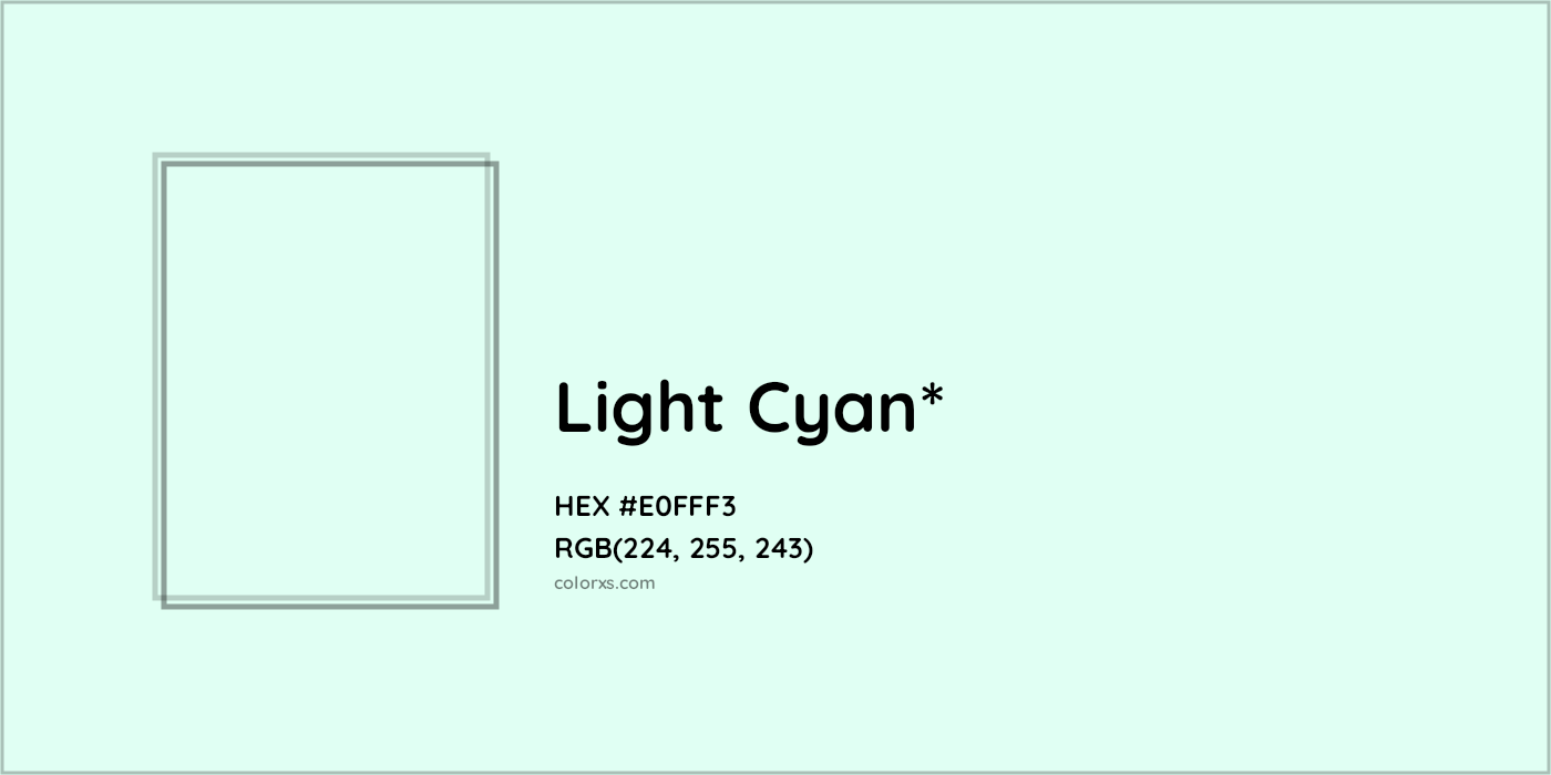 HEX #E0FFF3 Color Name, Color Code, Palettes, Similar Paints, Images
