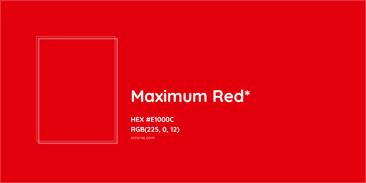 HEX #E1000C Color Name, Color Code, Palettes, Similar Paints, Images