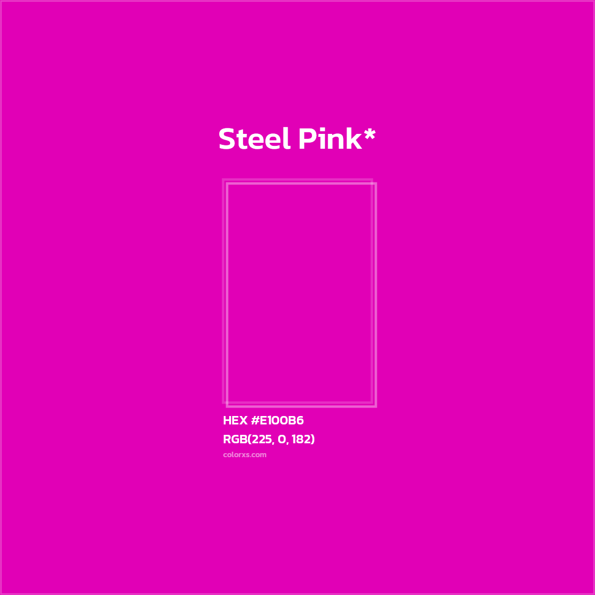 HEX #E100B6 Color Name, Color Code, Palettes, Similar Paints, Images