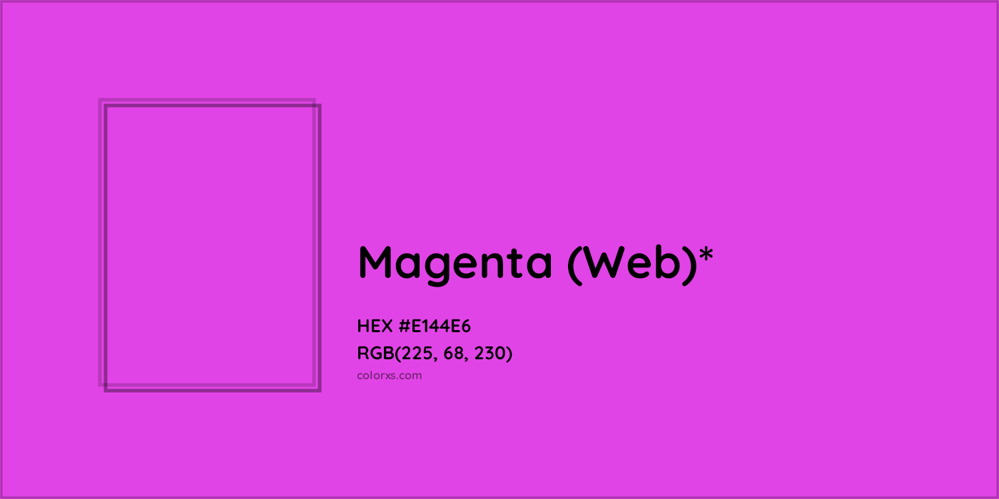 HEX #E144E6 Color Name, Color Code, Palettes, Similar Paints, Images