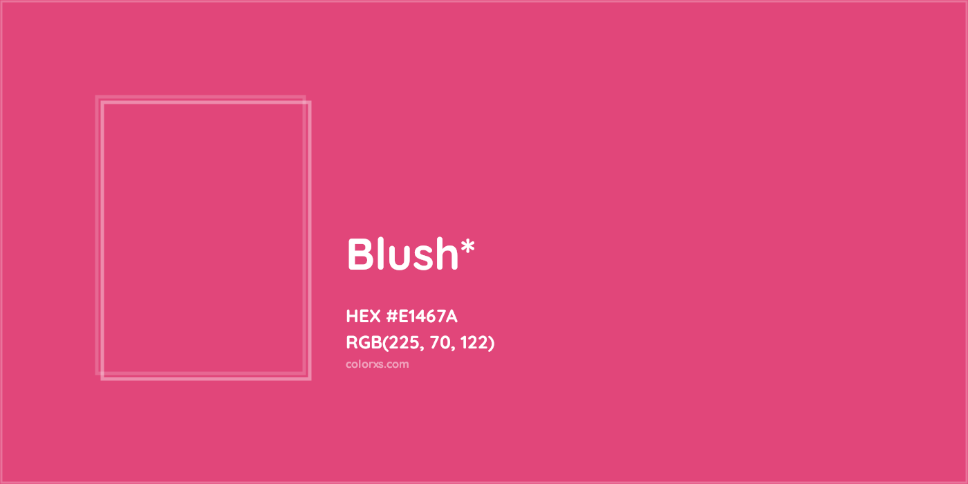 HEX #E1467A Color Name, Color Code, Palettes, Similar Paints, Images