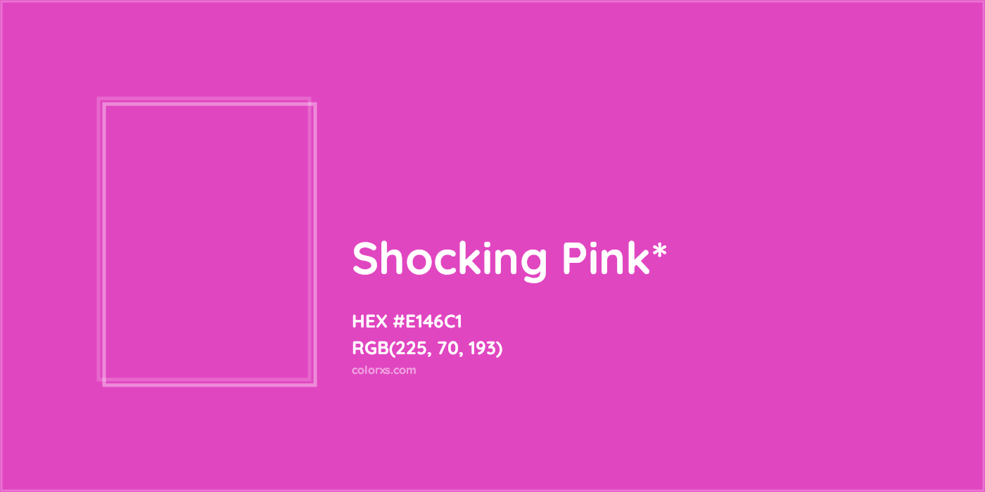 HEX #E146C1 Color Name, Color Code, Palettes, Similar Paints, Images