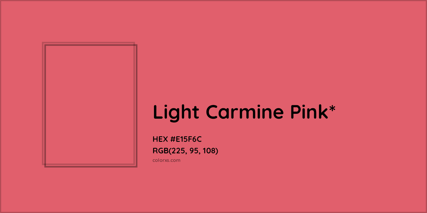HEX #E15F6C Color Name, Color Code, Palettes, Similar Paints, Images