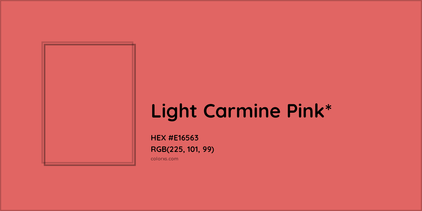 HEX #E16563 Color Name, Color Code, Palettes, Similar Paints, Images