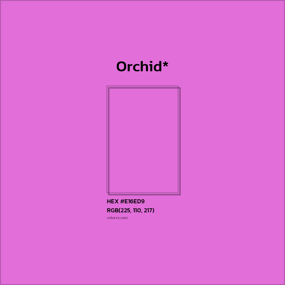 HEX #E16ED9 Color Name, Color Code, Palettes, Similar Paints, Images