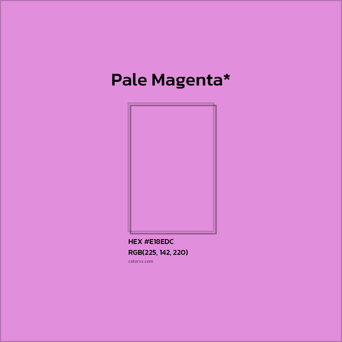 HEX #E18EDC Color Name, Color Code, Palettes, Similar Paints, Images