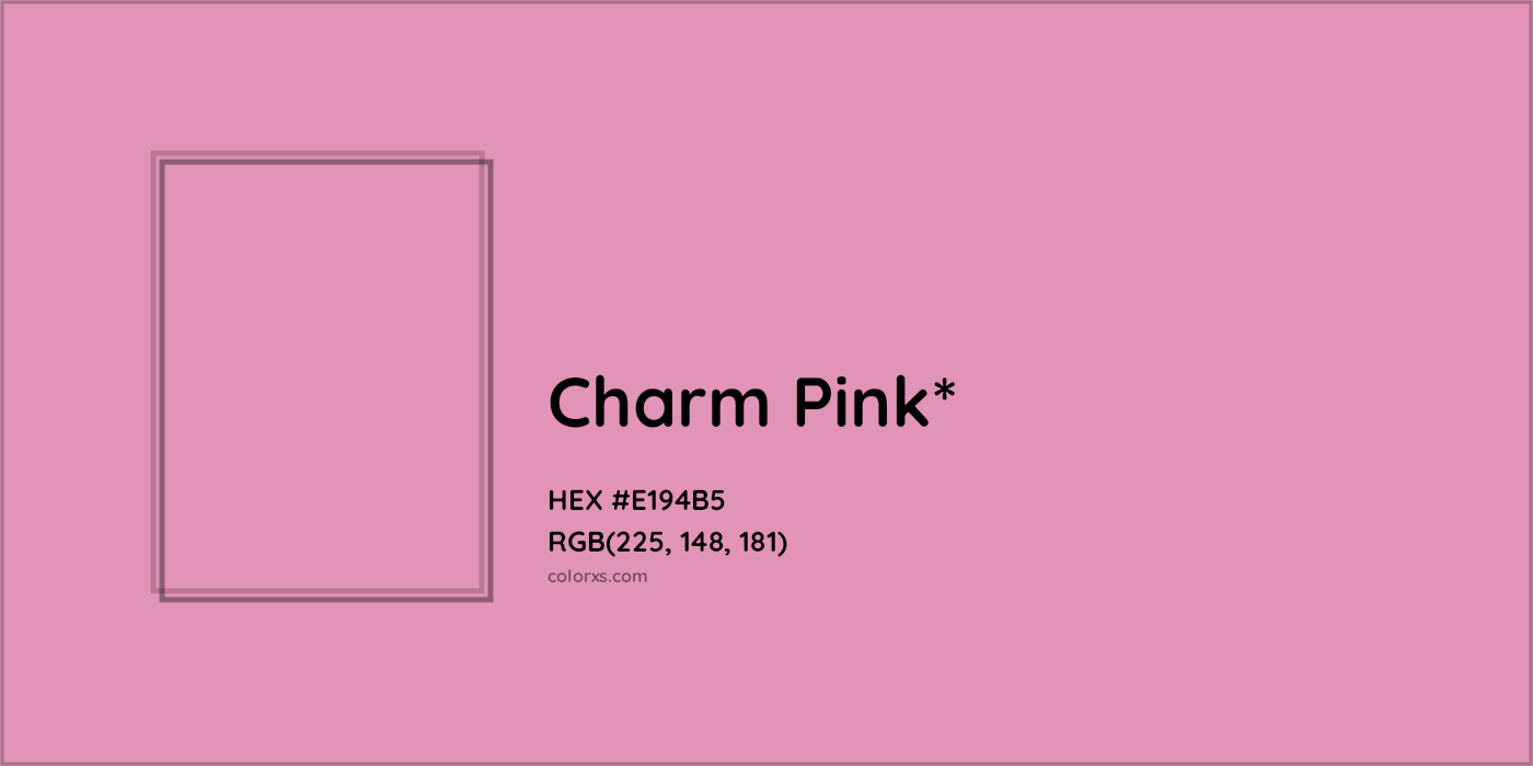 HEX #E194B5 Color Name, Color Code, Palettes, Similar Paints, Images