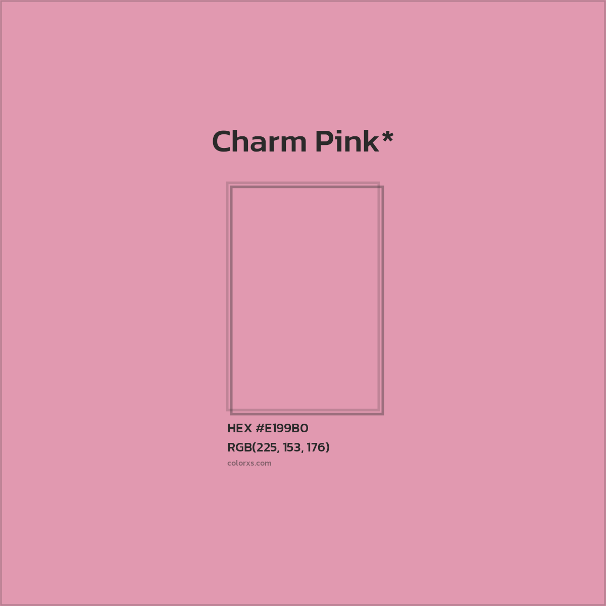 HEX #E199B0 Color Name, Color Code, Palettes, Similar Paints, Images