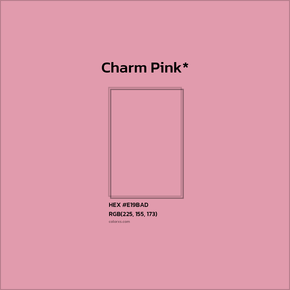 HEX #E19BAD Color Name, Color Code, Palettes, Similar Paints, Images