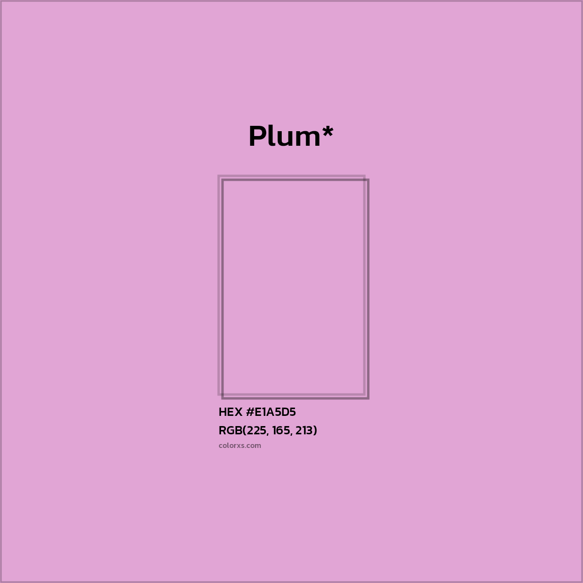 HEX #E1A5D5 Color Name, Color Code, Palettes, Similar Paints, Images