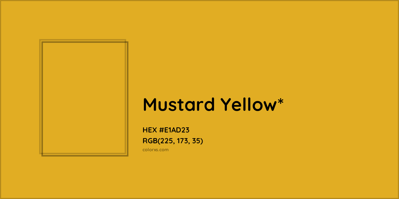 HEX #E1AD23 Color Name, Color Code, Palettes, Similar Paints, Images