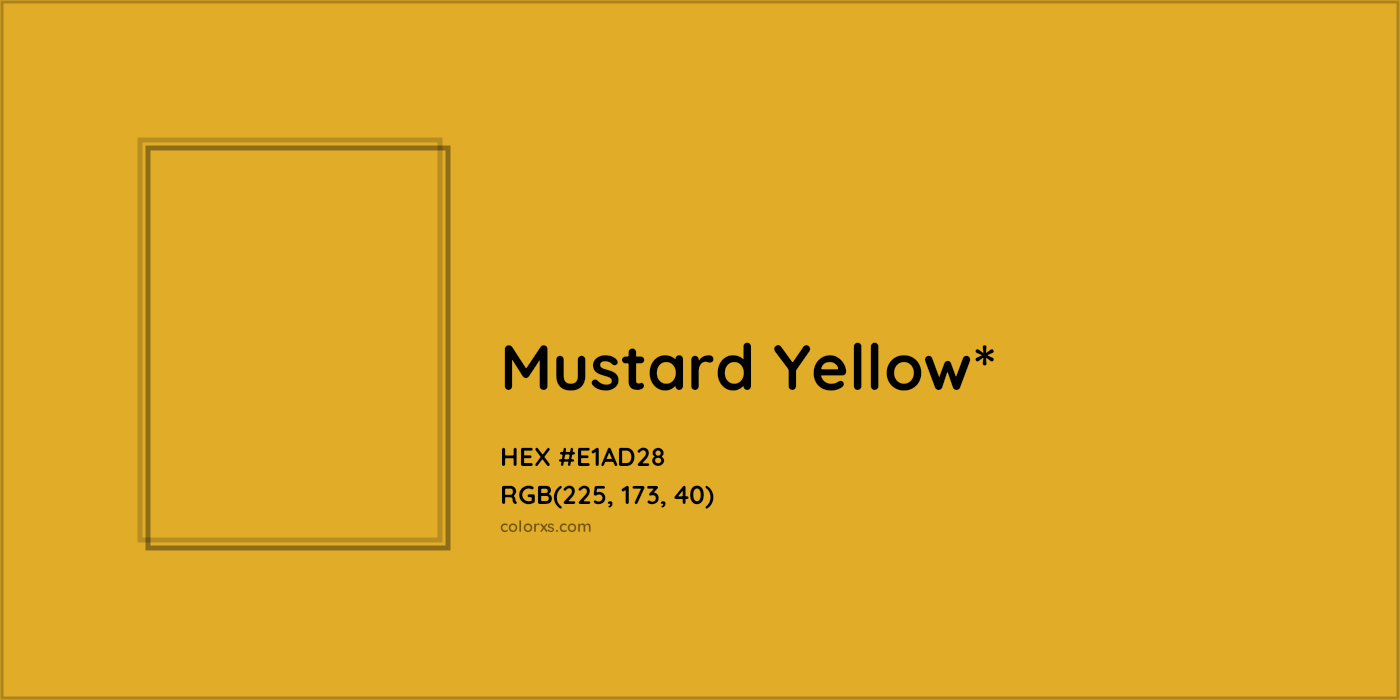 HEX #E1AD28 Color Name, Color Code, Palettes, Similar Paints, Images