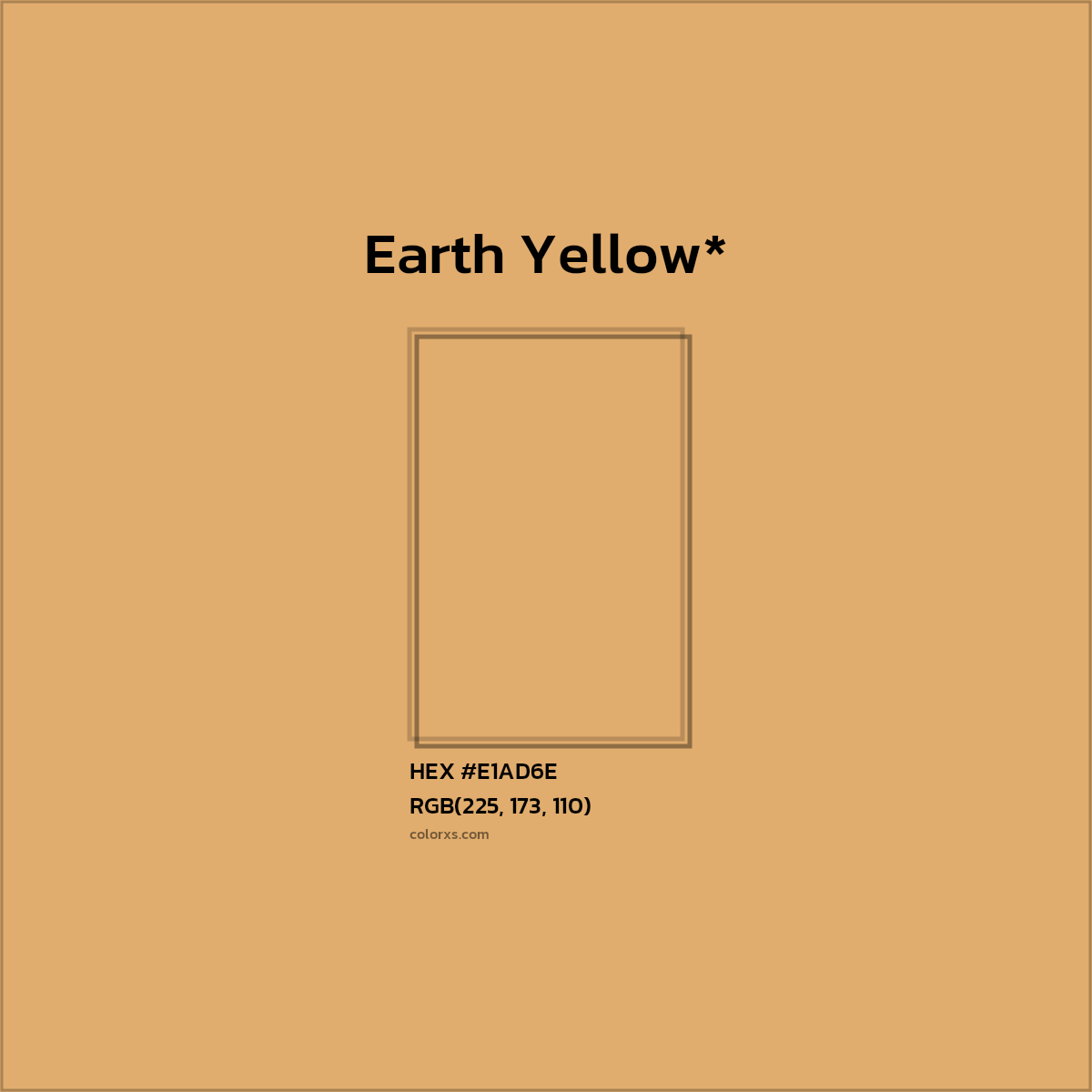 HEX #E1AD6E Color Name, Color Code, Palettes, Similar Paints, Images