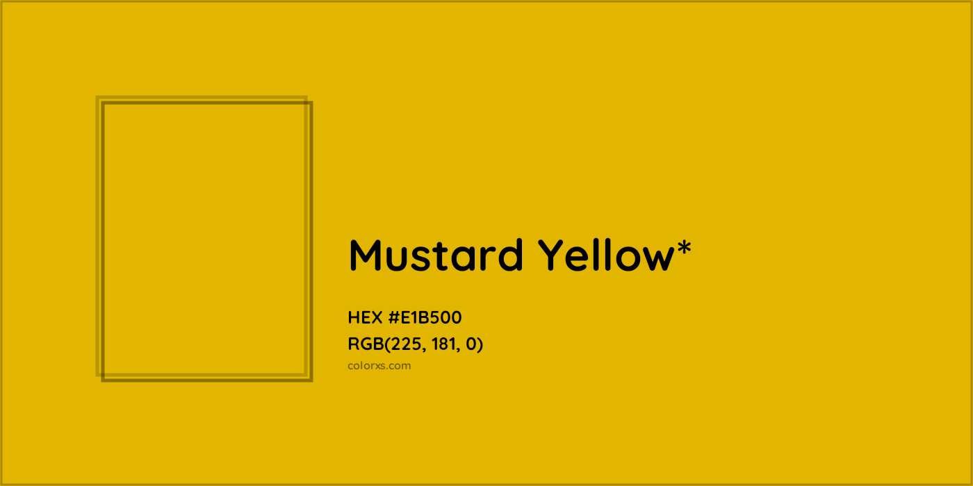HEX #E1B500 Color Name, Color Code, Palettes, Similar Paints, Images