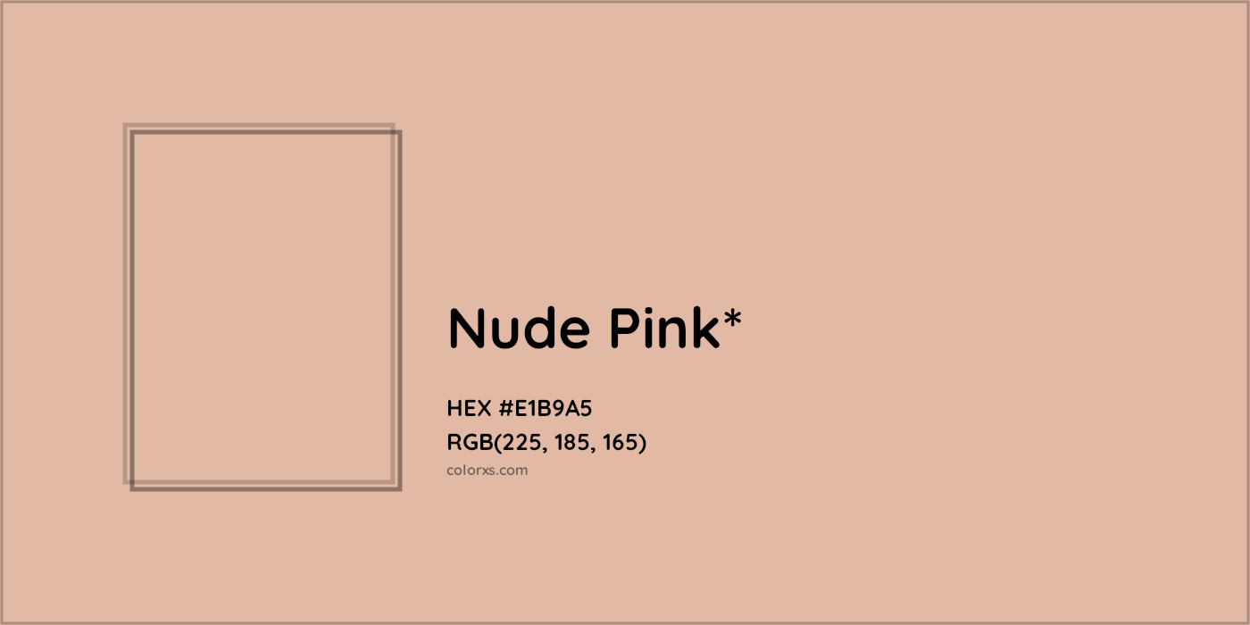 HEX #E1B9A5 Color Name, Color Code, Palettes, Similar Paints, Images