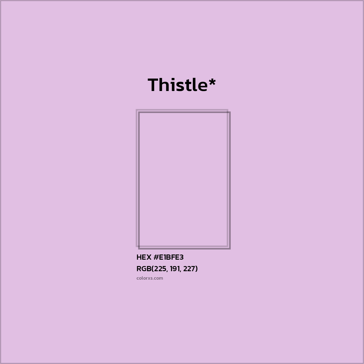 HEX #E1BFE3 Color Name, Color Code, Palettes, Similar Paints, Images