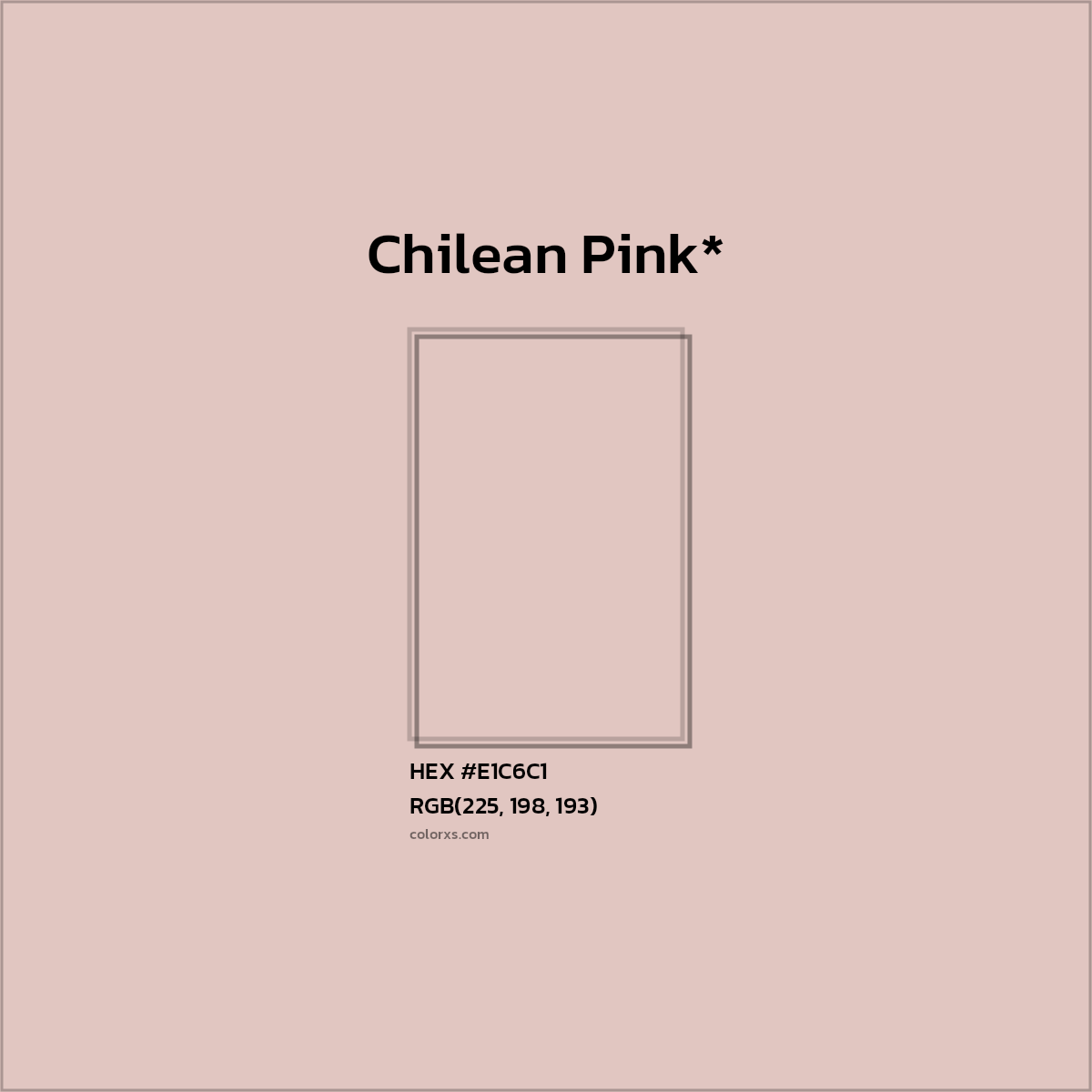 HEX #E1C6C1 Color Name, Color Code, Palettes, Similar Paints, Images