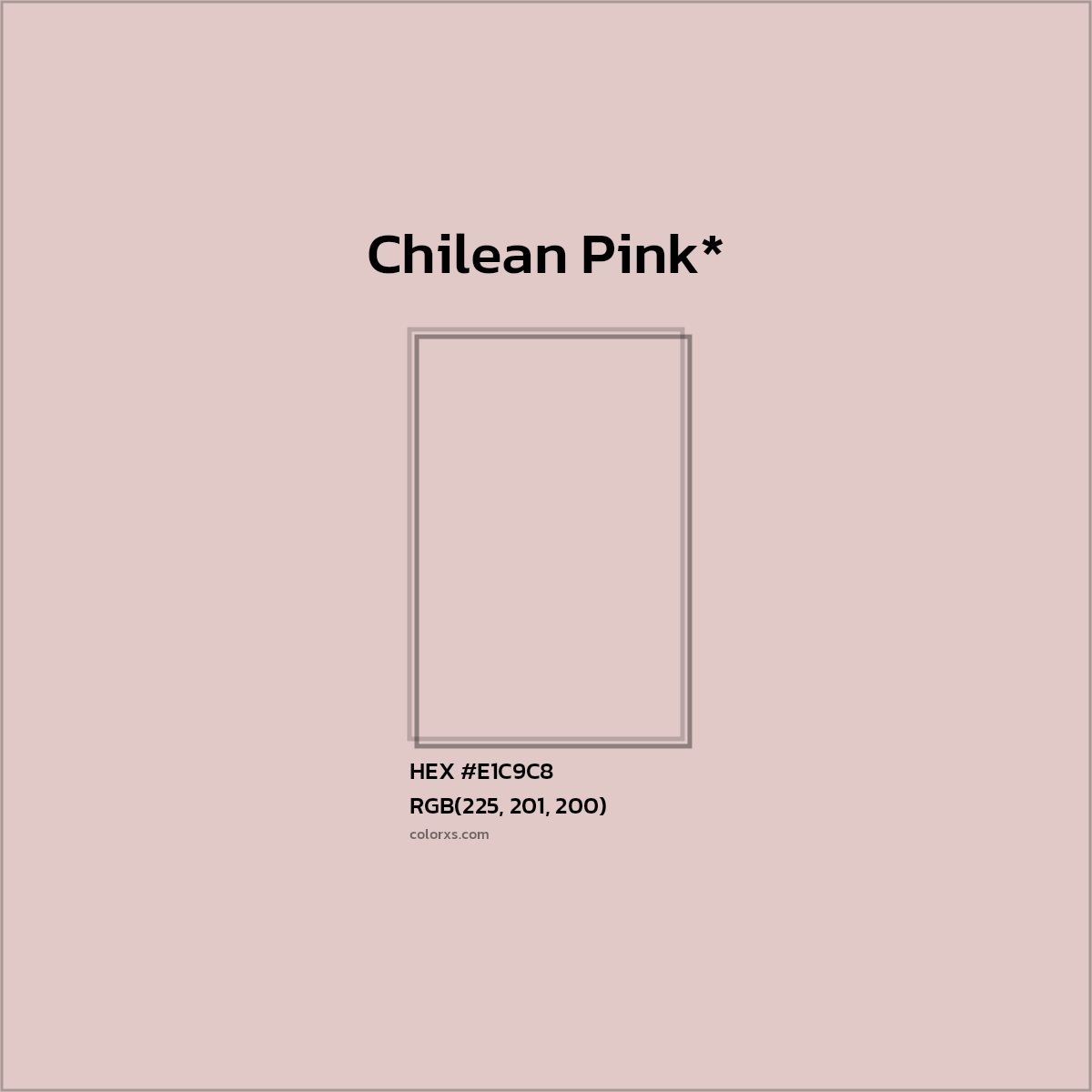 HEX #E1C9C8 Color Name, Color Code, Palettes, Similar Paints, Images