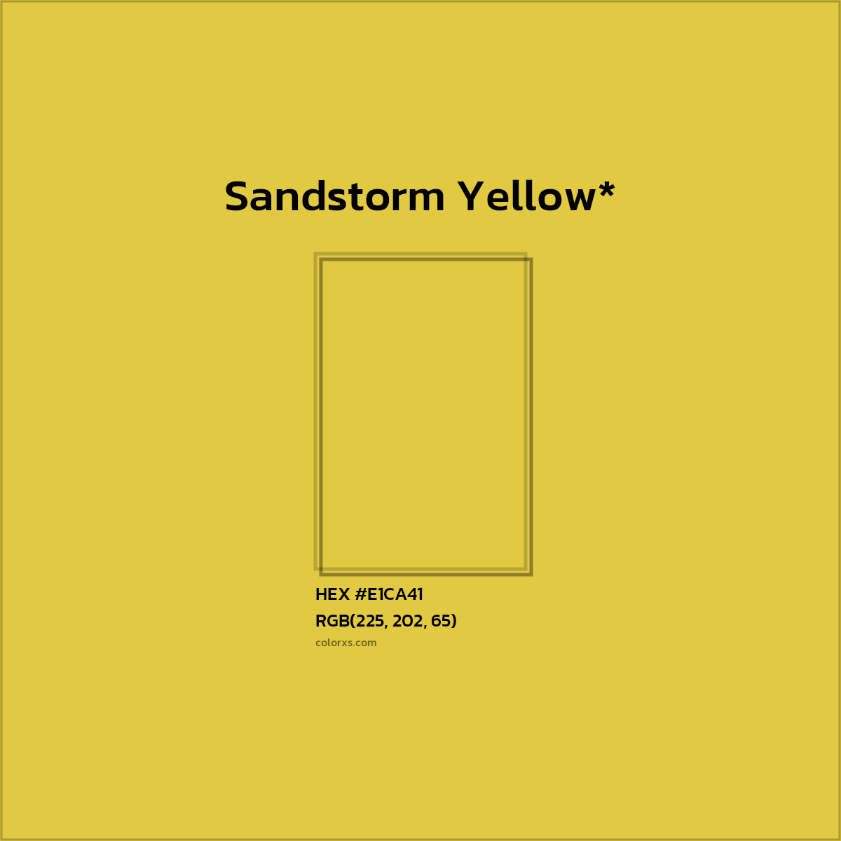 HEX #E1CA41 Color Name, Color Code, Palettes, Similar Paints, Images