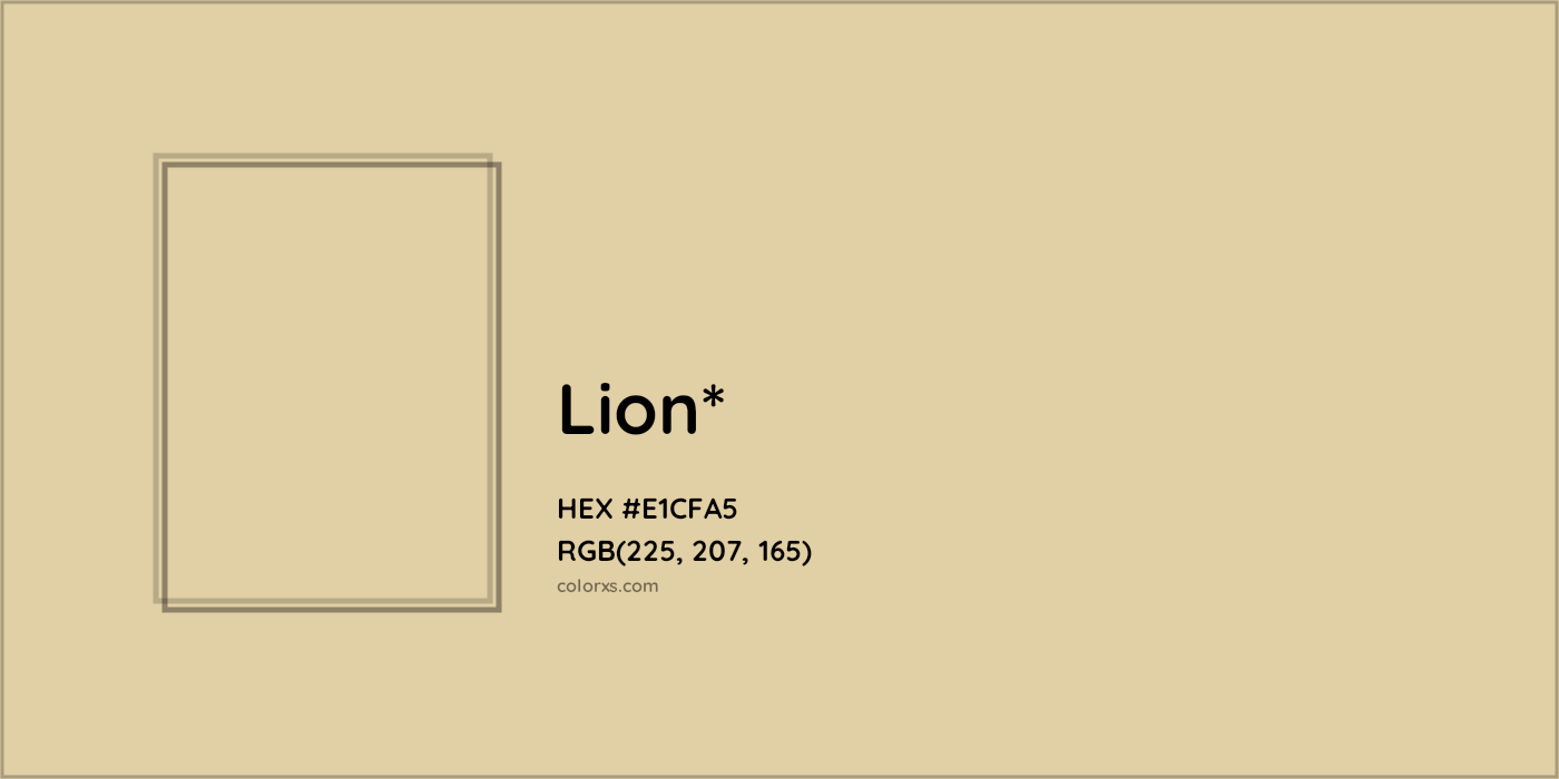 HEX #E1CFA5 Color Name, Color Code, Palettes, Similar Paints, Images