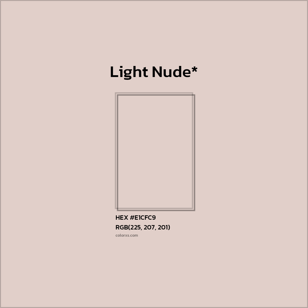 HEX #E1CFC9 Color Name, Color Code, Palettes, Similar Paints, Images