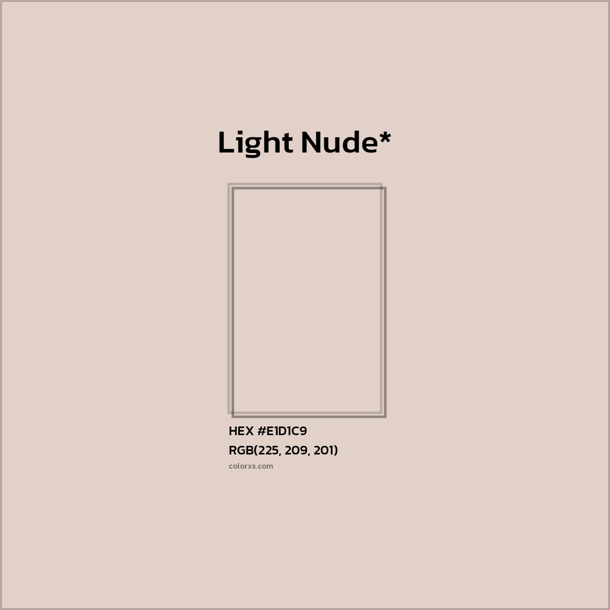 HEX #E1D1C9 Color Name, Color Code, Palettes, Similar Paints, Images