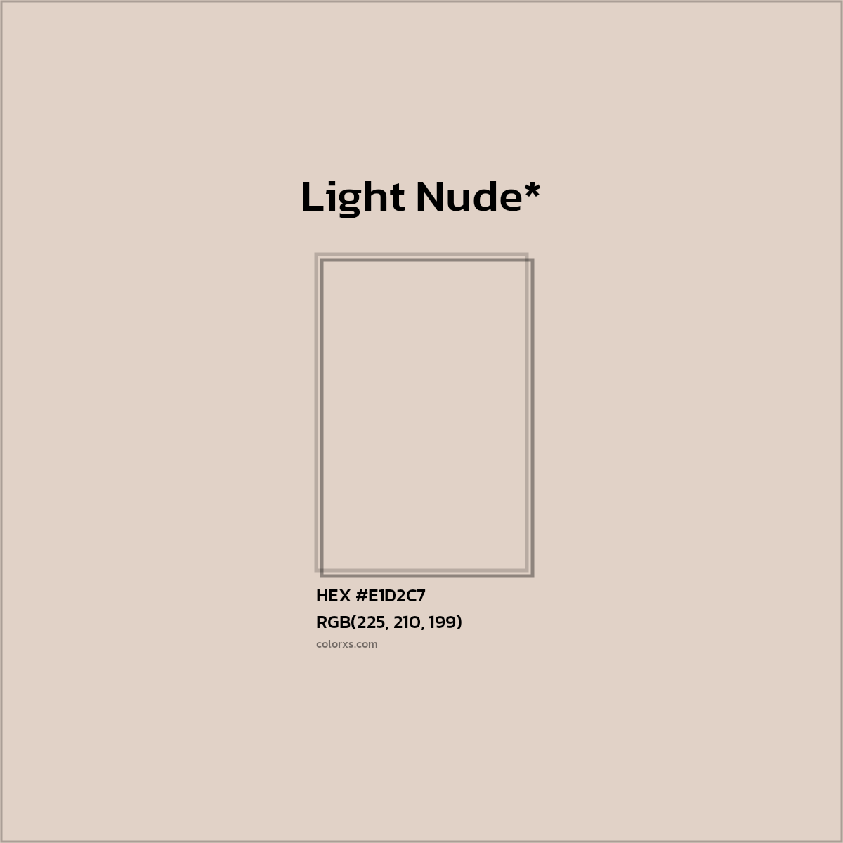 HEX #E1D2C7 Color Name, Color Code, Palettes, Similar Paints, Images