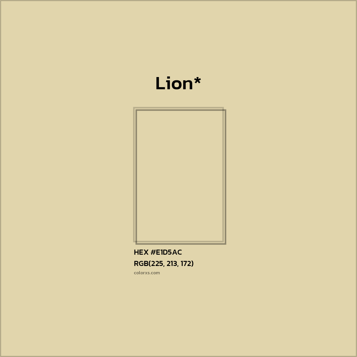 HEX #E1D5AC Color Name, Color Code, Palettes, Similar Paints, Images