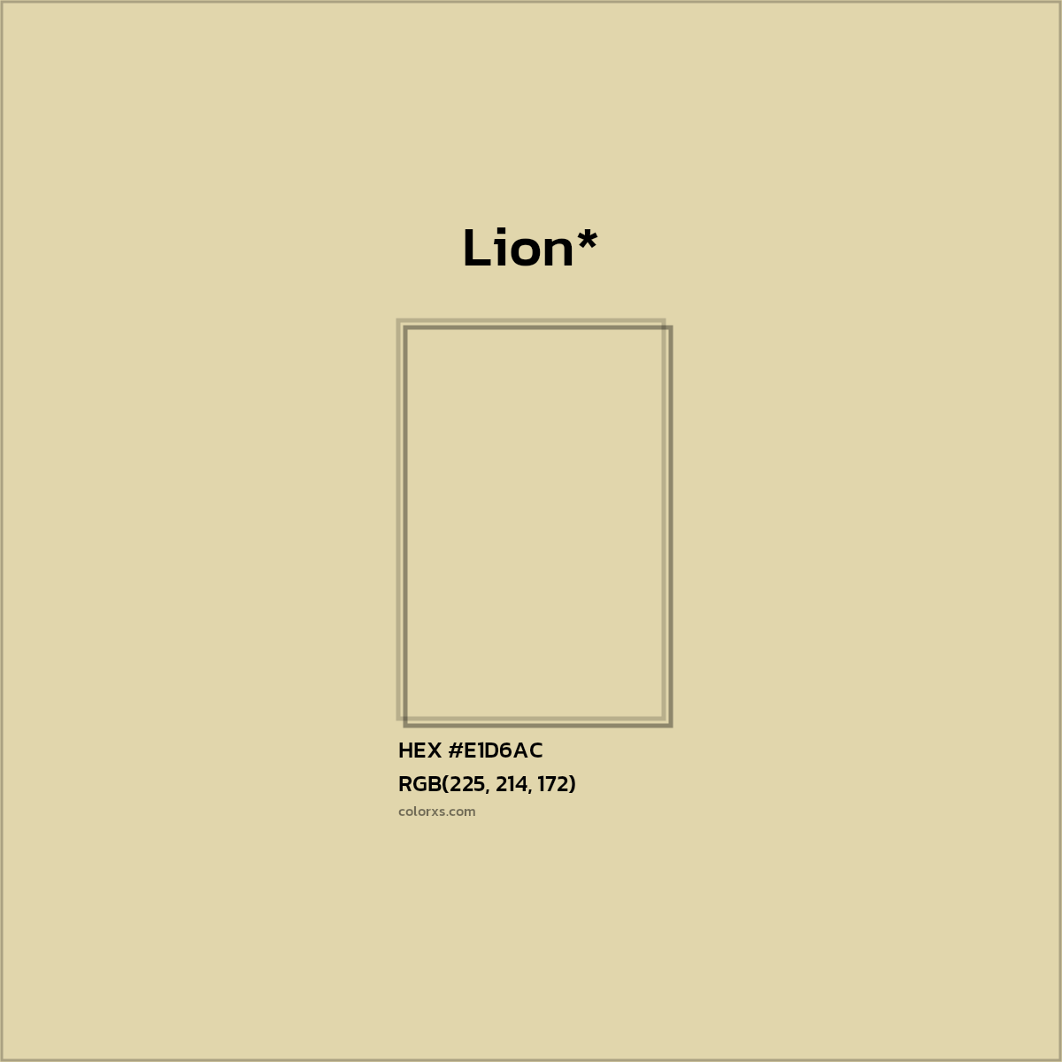 HEX #E1D6AC Color Name, Color Code, Palettes, Similar Paints, Images
