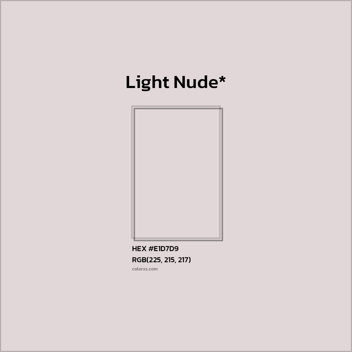 HEX #E1D7D9 Color Name, Color Code, Palettes, Similar Paints, Images
