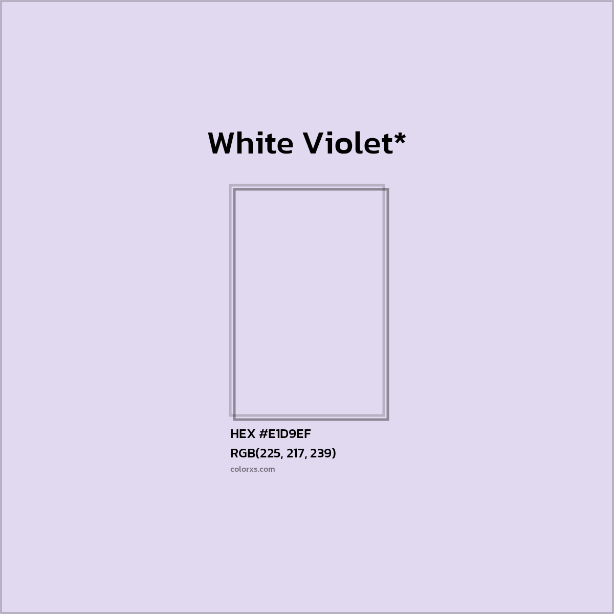HEX #E1D9EF Color Name, Color Code, Palettes, Similar Paints, Images