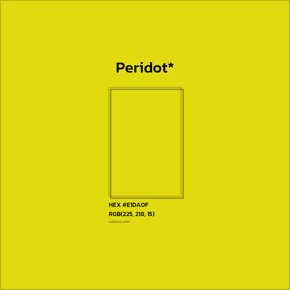 HEX #E1DA0F Color Name, Color Code, Palettes, Similar Paints, Images