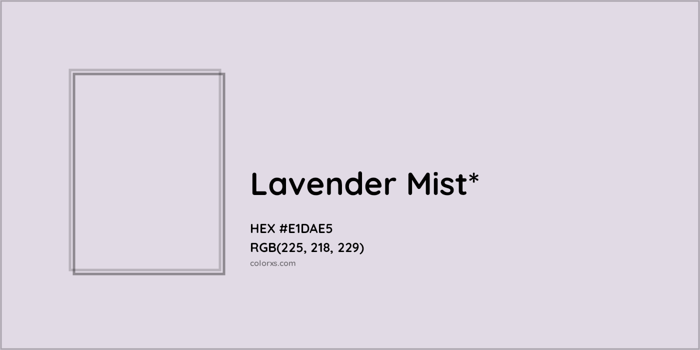 HEX #E1DAE5 Color Name, Color Code, Palettes, Similar Paints, Images